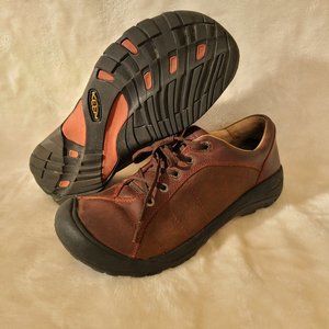 Keen Presido Brown Leather Shoes